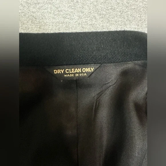 Bill Blass Blazer Mens 44R Black 100% Camel Hair Sport Coat Made in USA‎